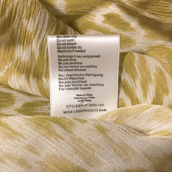 ANINE BING NWOT Caleb Silk‎ Blouse in Marigold Leo - Picture 13 of 15